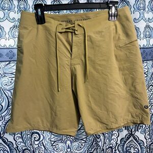 Lemon Men’s Athletic Shorts in Olive Green